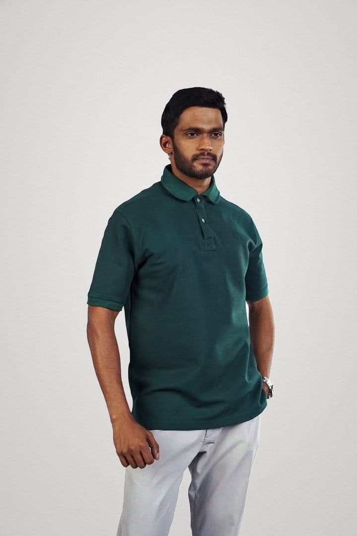 Classic Polo in Forest Green